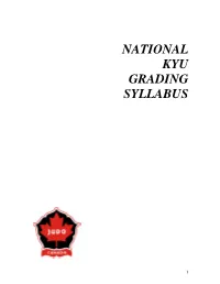 National Kyu Grading Syllabus