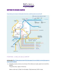 Getting to Rouen Campus