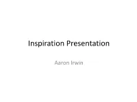 Inspiration Presentation