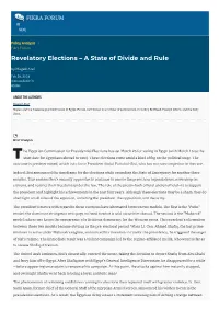 Revelatory Elections – a State of Divide and Rule by Maged Atef