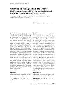 Catching Up, Falling Behind: the Need to Build Upgrading Coalitions For