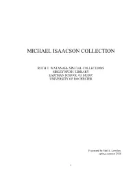 Michael Isaacson Collection