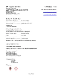 SPI Supplies Division Safety Data Sheet Section 1: Identification