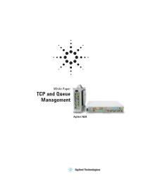 TCP and Queue Management