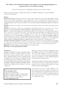 The Utility of the Helicobacter Pylori Stool Antigen Test in Managing Dyspepsia: an Experience from a Low Resource Setting