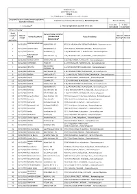 ANNEXURE 5.8 (CHAPTER V, PARA 25) FORM 9 List of Applica Ons For