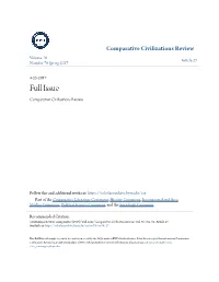 Full Issue Comparative Civilizations Review