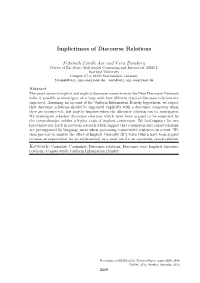 Implicitness of Discourse Relations