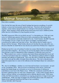 Midmar Newsletter June 2017—Issue 26 Dear Fellow Residents