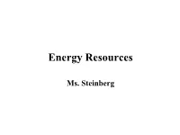 Notes on Energy Resources.Pdf