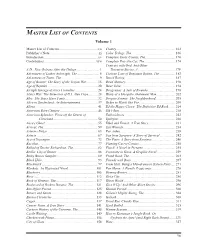 Table of Contents
