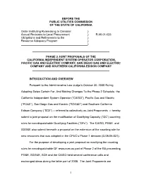 1 Before the Public Utilities Commission Of