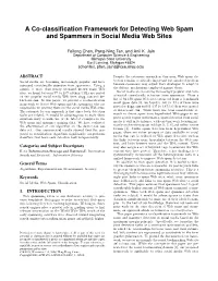 A Co-Classification Framework for Detecting Web Spam