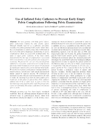 Use of Inflated Foley Catheters to Prevent Early Empty Pelvis Complications Following Pelvic Exenteration