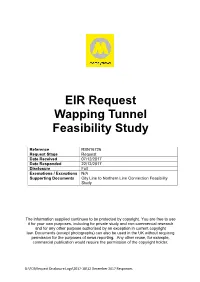 EIR Request Wapping Tunnel Feasibility Study