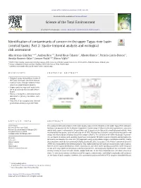 Identification of Contaminants of Concern in the Upper Tagus River
