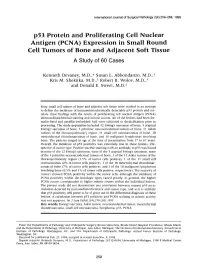 P53 Protein and Proliferating Cell Nuclear Cell Tumors of Bone And