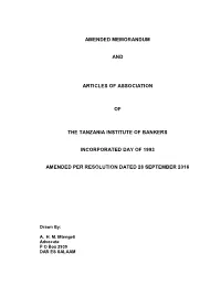 Amended Memorandum And