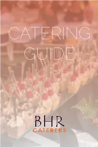 Catering Guide Planning Your Event on Campus