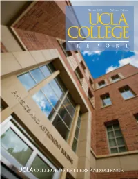 COLLEGE of LETTERS and SCIENCE a Showcase of the People and Progress in the UCLA College of Letters and Science