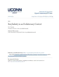 Euryhalinity in an Evolutionary Context Eric T