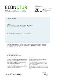 Excess Capacity.Pdf