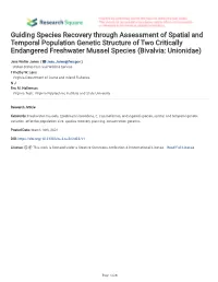 Guiding Species Recovery Through Assessment of Spatial And