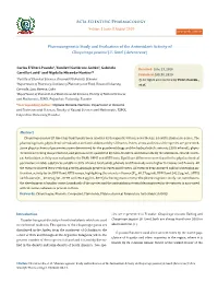 Pharmacognostic Study and Evaluation of the Antioxidant Activity of Chuquiraga Jussieui JF Gmel