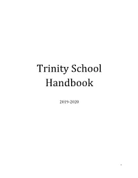 Trinity School Handbook