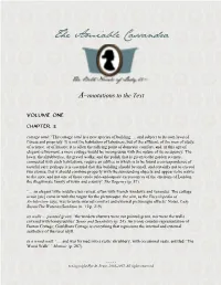 A~Nnotations to the Text