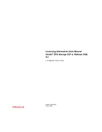 Licensing Information User Manual Oracle® ZFS