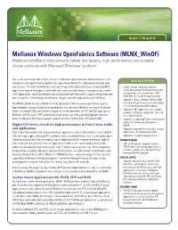 Mellanox Windows Openfabrics Software (MLNX Winof)