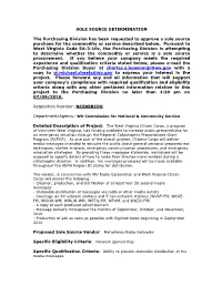Sole Source Determination Template