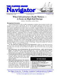 A Focus on High-End Storage the CLIPPER GROUP