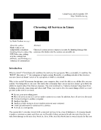 Chrooting All Services in Linux