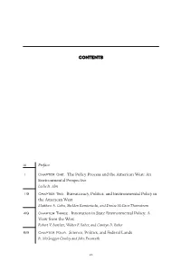 Environmental Politics and Policy in the West, Revised Edition
