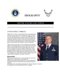 Page 1 CAPTAIN DANIEL J. TORRENCE Captain Daniel J