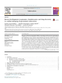 Recent Developments in Genomics, Bioinformatics and Drug Discovery to Combat Emerging Drug-Resistant Tuberculosis