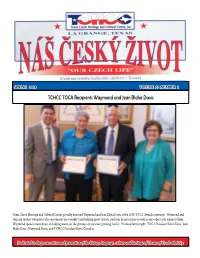 SPRING 2018 VOLUME 22 NUMBER 1 TCHCC TOCA Recipients Waymond and Jean Blaha Davis