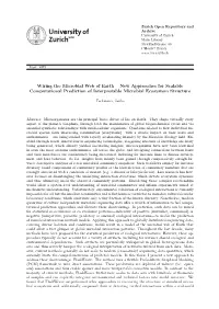 Wiring the Microbial Web of Earth – New Approaches for Scalable Computational Prediction of Interpretable Microbial Ecosystem Structure
