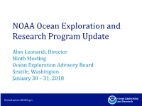 2018 Ocean Exploration and Research Program Update (Leonardi)