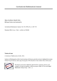 Bilinear Forms and Nuclearity