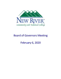 Board of Governors Packet February 6, 2020