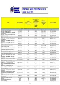 Copy of SDD Work Program for 2019 for SMD.Xlsx