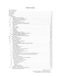 Outline of Report