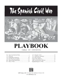 Playbook T a B L E O F C O N T E N T S