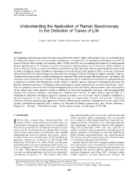 Understanding the Application of Raman Spectroscopy to the Detection of Traces of Life