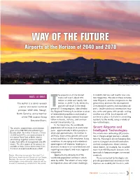 WAY of the FUTURE Airports at the Horizon of 2040 and 2070