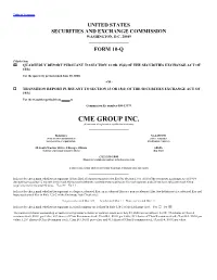 CME GROUP INC. (Exact Name of Registrant As Specified in Its Charter)