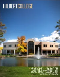 Course Catalog Table of Contents